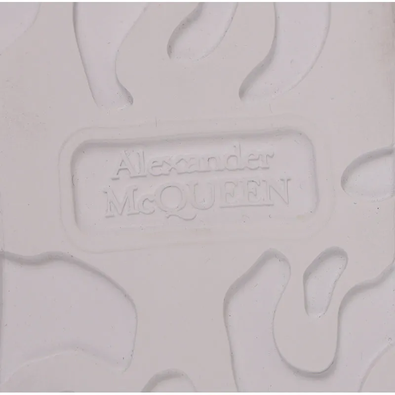 37 NEW $580 ALEXANDER MCQUEEN Petrol STINGRAY LEATHER Iridescent 45mm SNEAKERS