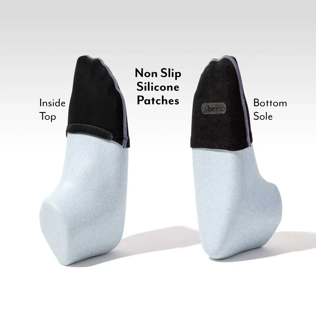 4 Pairs Sheec | Women's Half Socks | Nylon & Cotton / Bundle Variety Pack / 4 Colors - Regular & Large