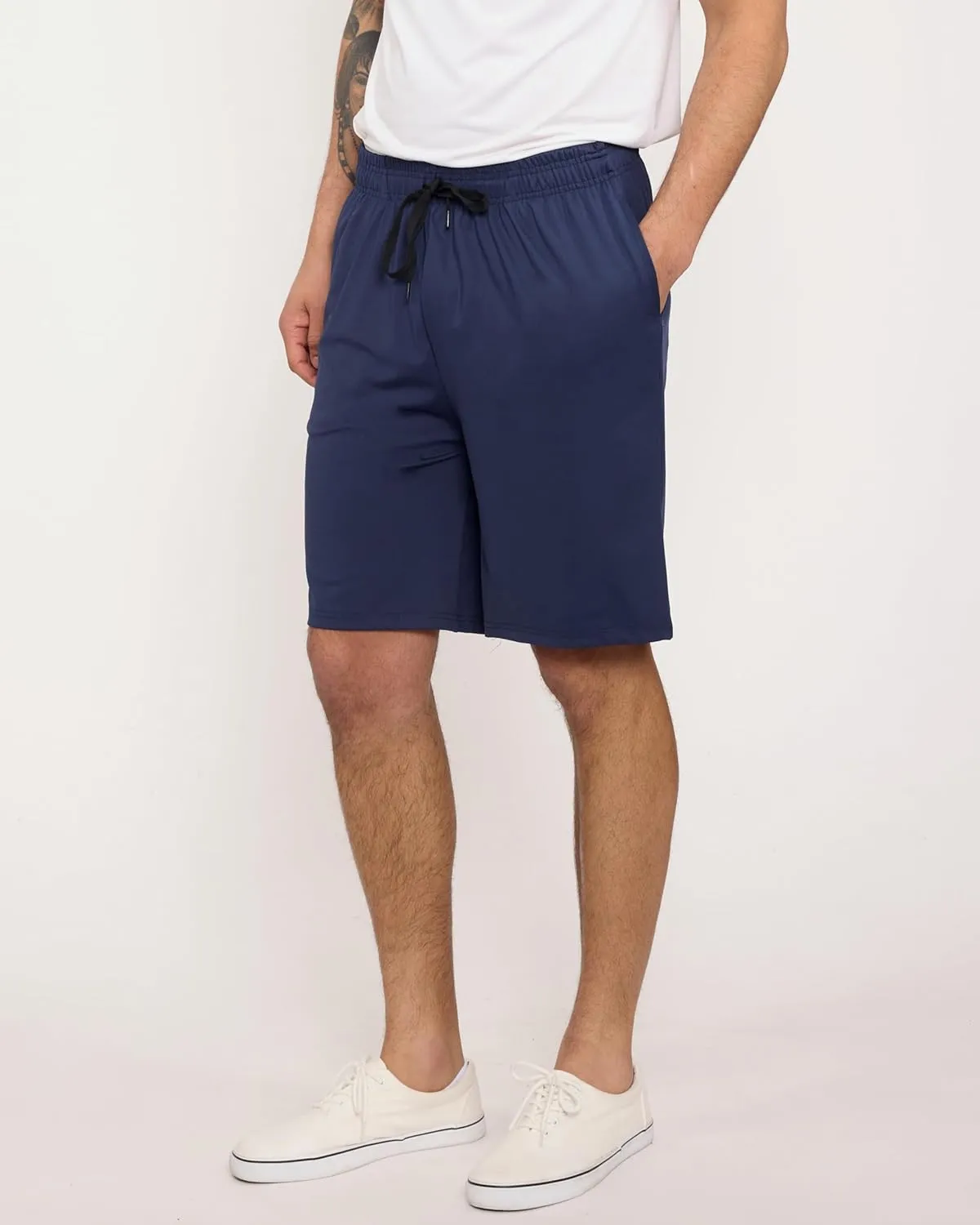 5 Pack Men's Active Quick Dry Fit Shorts - Athletic Running Gym Workout Casual Shorts with Pockets Bulk