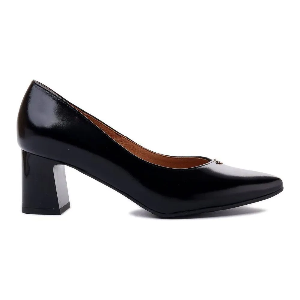 Bioeco 6508 BLACK  Patent Leather Court Shoes 6508-1974