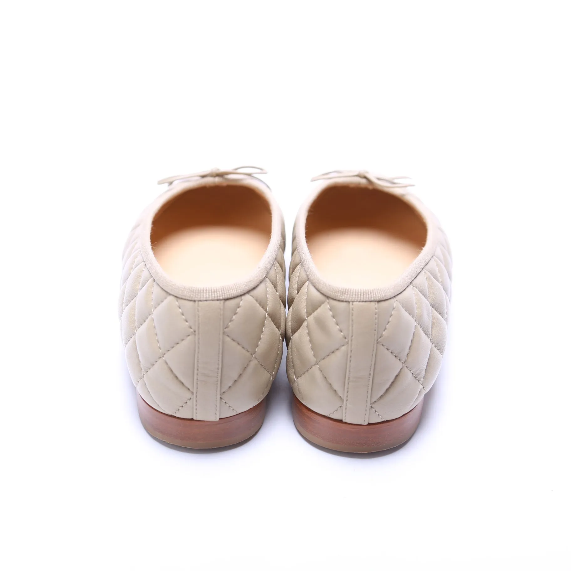 CC Ballet Flats Quilted Lambskin Size 39.5