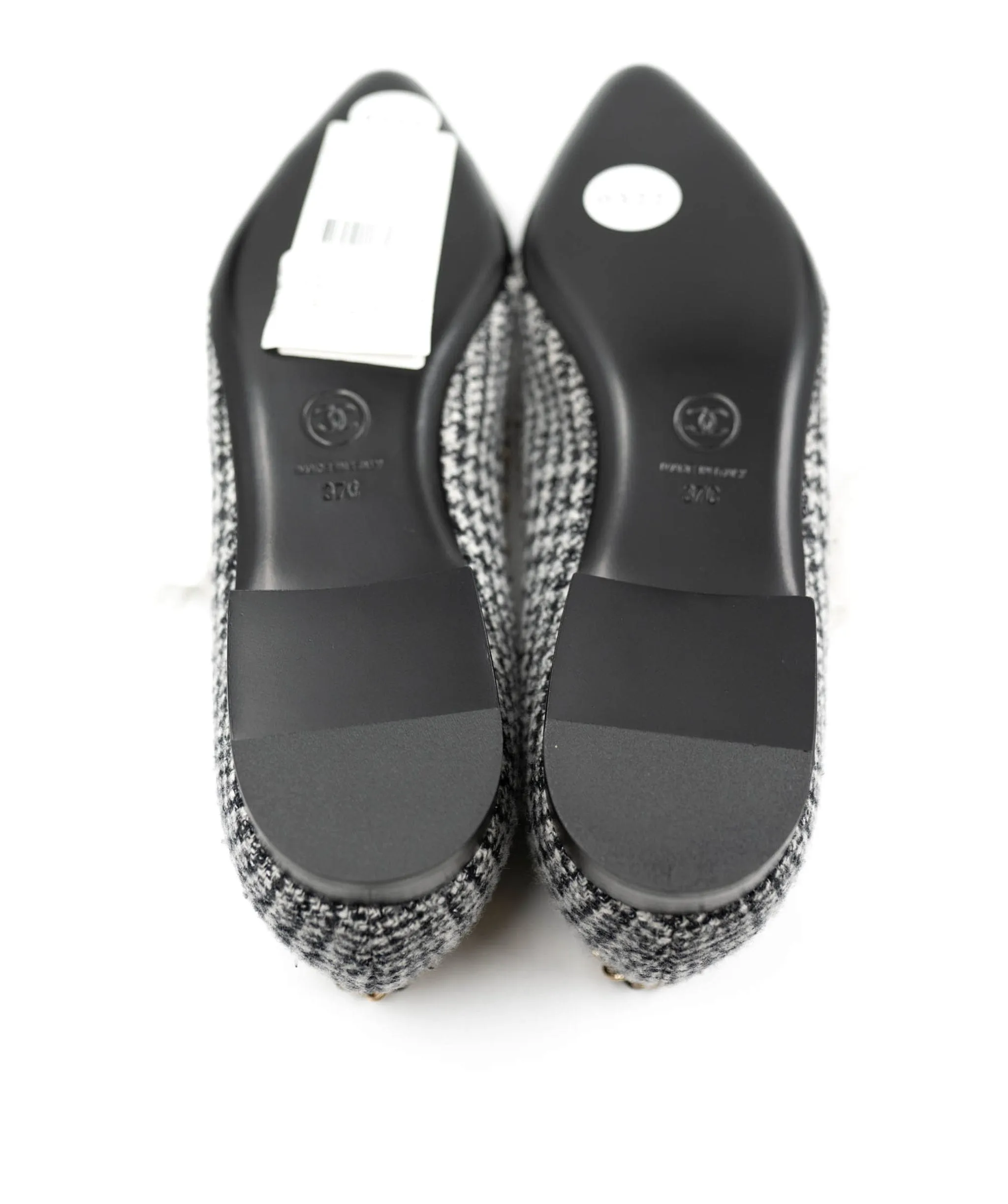 Chanel pointy toe tweed ballerina flats AJL0027