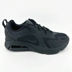 Nike Air Max 200 Triple Black Womens Running Shoes Sneakers AT6175 003