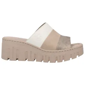 Rieker Mules - 68092-62 - Nude/White