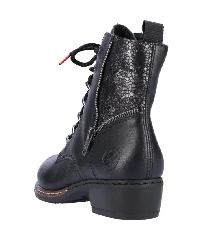Rieker Womens Boot Y0800 Black/Black