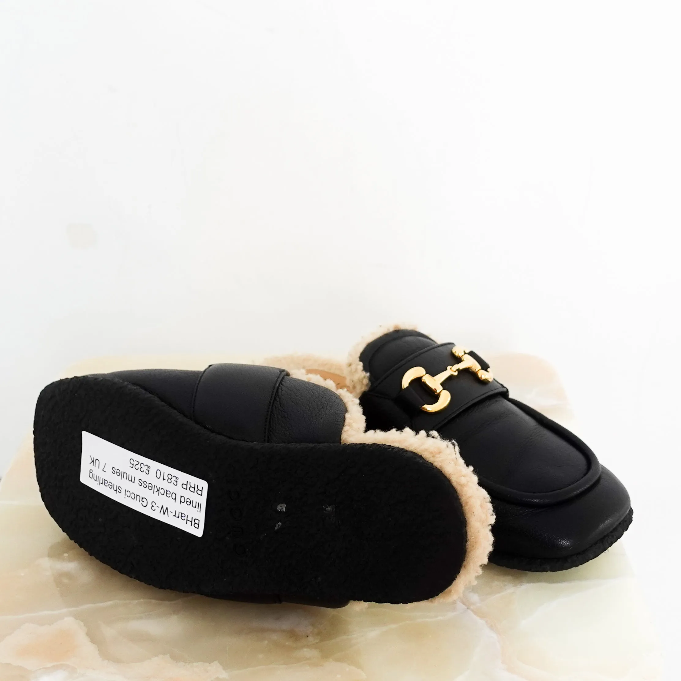 Shearling Lined Backless mules RRP £850