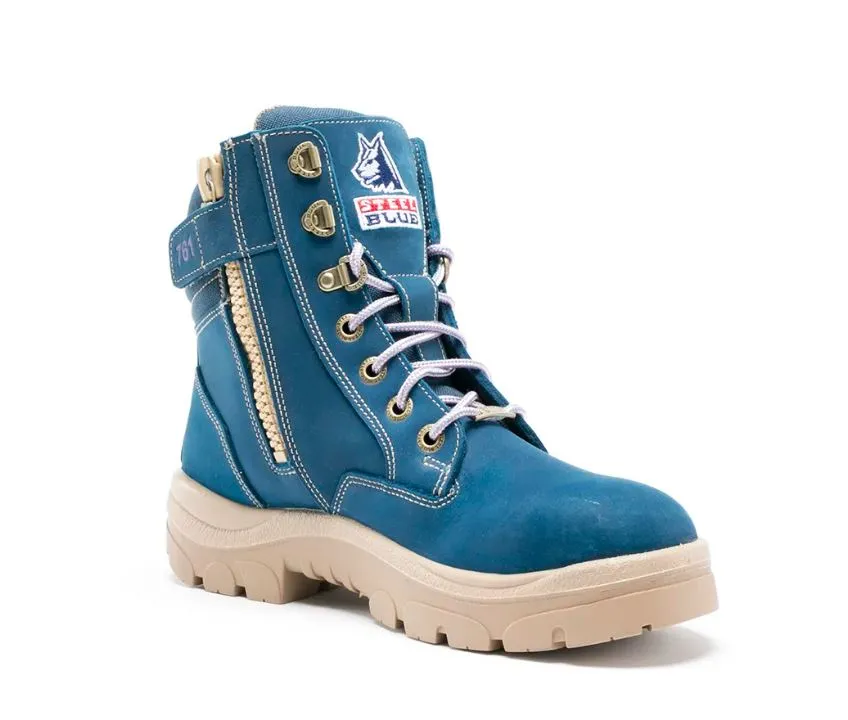 STEEL BLUE 512761 SOUTHERN CROSS LADIES ZIP SIDED BOOT - BLUE